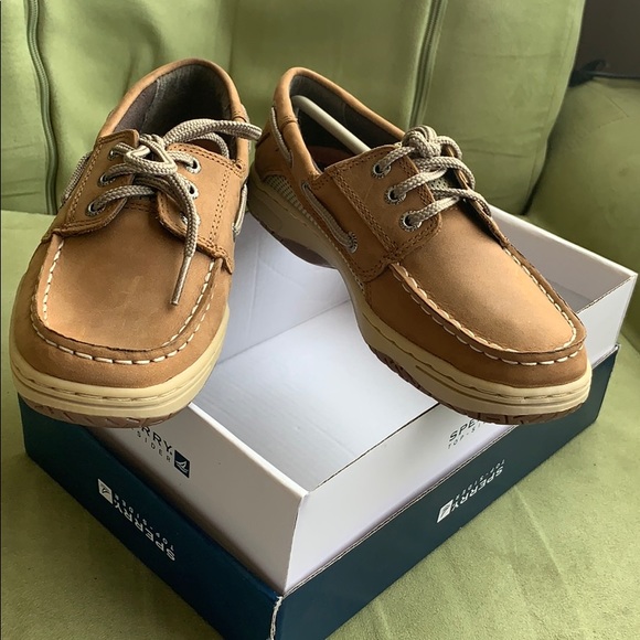 sperry billfish dark tan